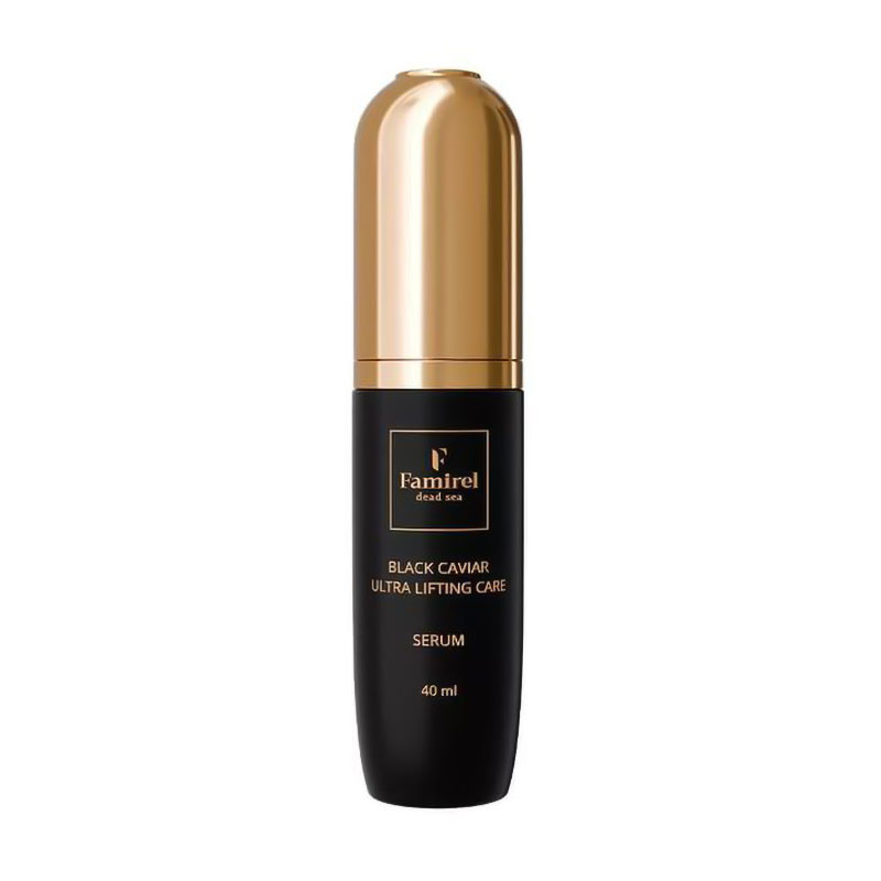 Ультра-ліфтинг сироватка для обличчя Famirel Black Caviar Ultra Lifting Care Serum з екстрактом чорної ікри, 40 мл